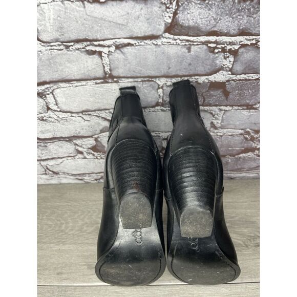 DINGO Black Leather Western Studded Ankle Heel Booties Women Sz 8.5M US/39EU - Picture 10 of 16